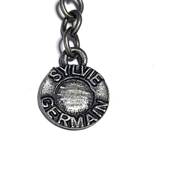 Sylvie Germain black & pewter statement necklace - Picture 5 of 9